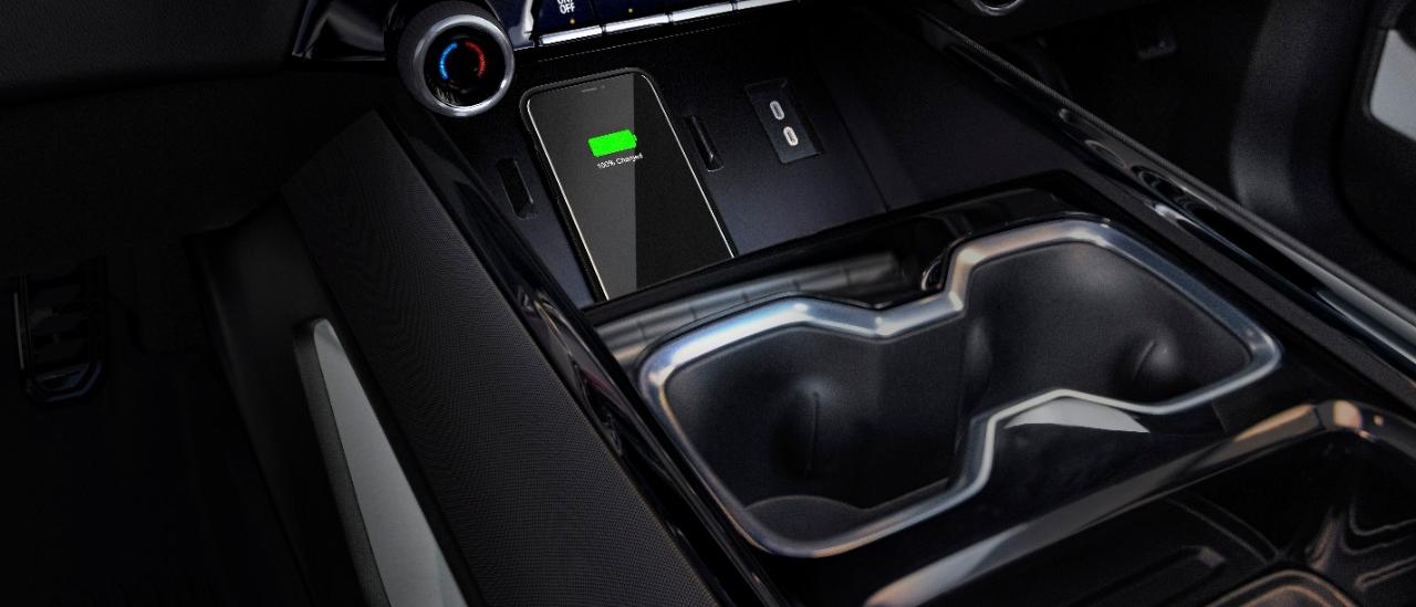 Console of the new Silverado EV