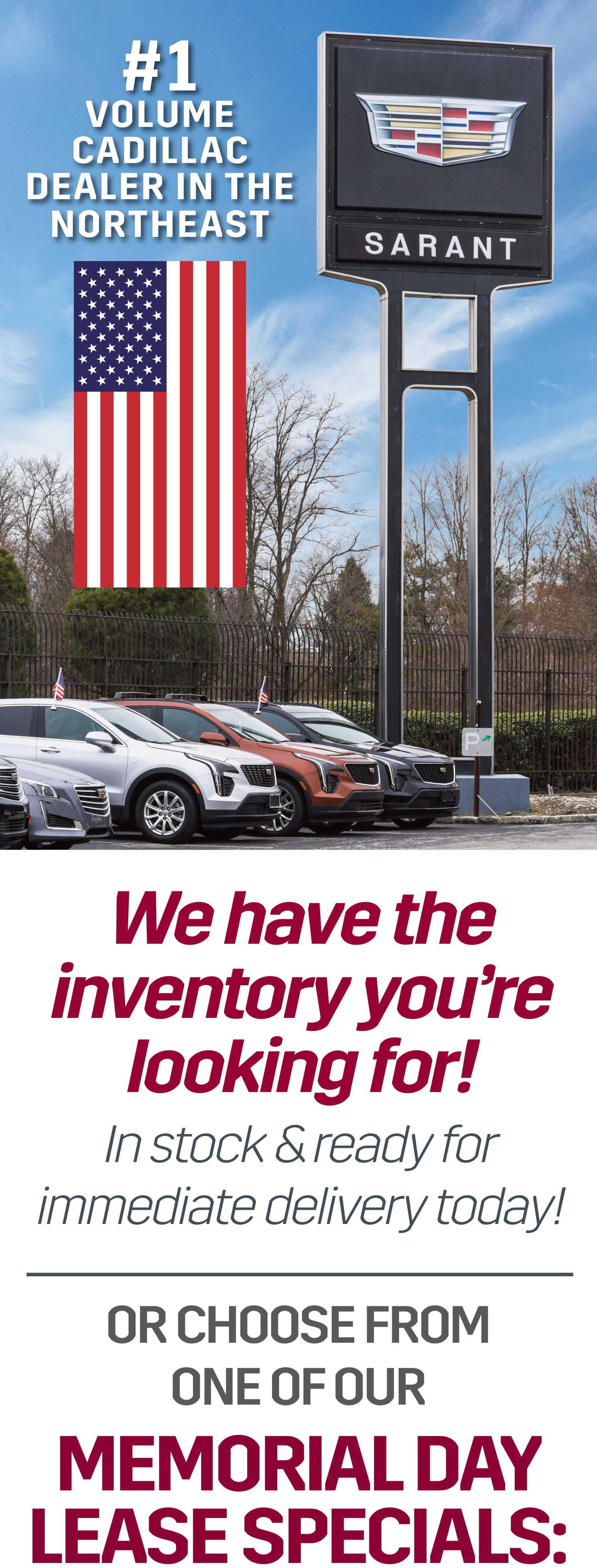 Sarant Cadillac is a FARMINGDALE Cadillac dealer and a new car and used