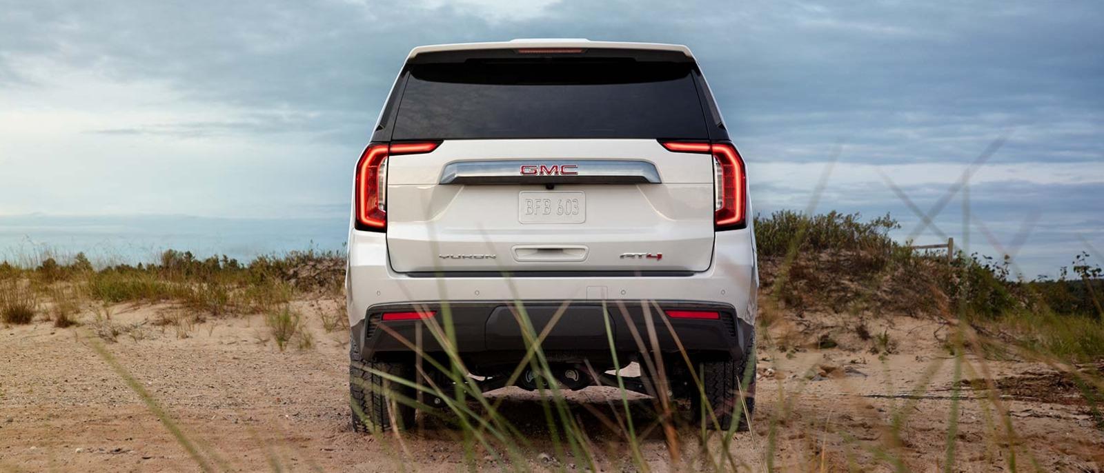 2021 Yukon Denali from rear 2021 Yukon Denali from rear