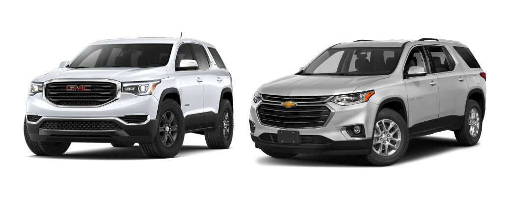 GMC Acadia vs. Chevy Traverse GMC Acadia vs. Chevy Traverse