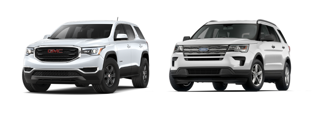 GMC Acadia vs. Ford Explorer GMC Acadia vs. Ford Explorer