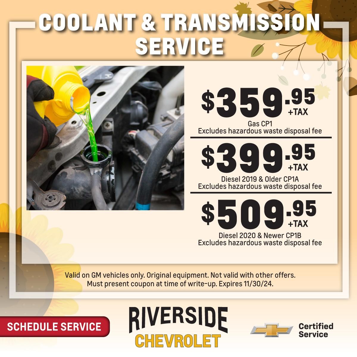 Coolant & transmission