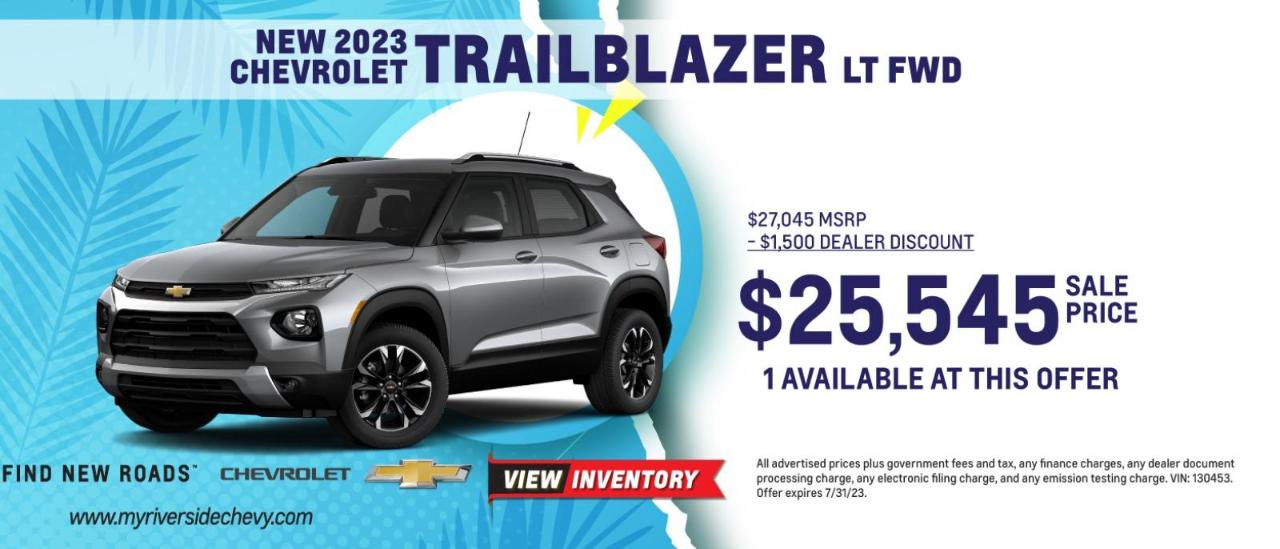 Riverside Chevrolet Vehicle Specials