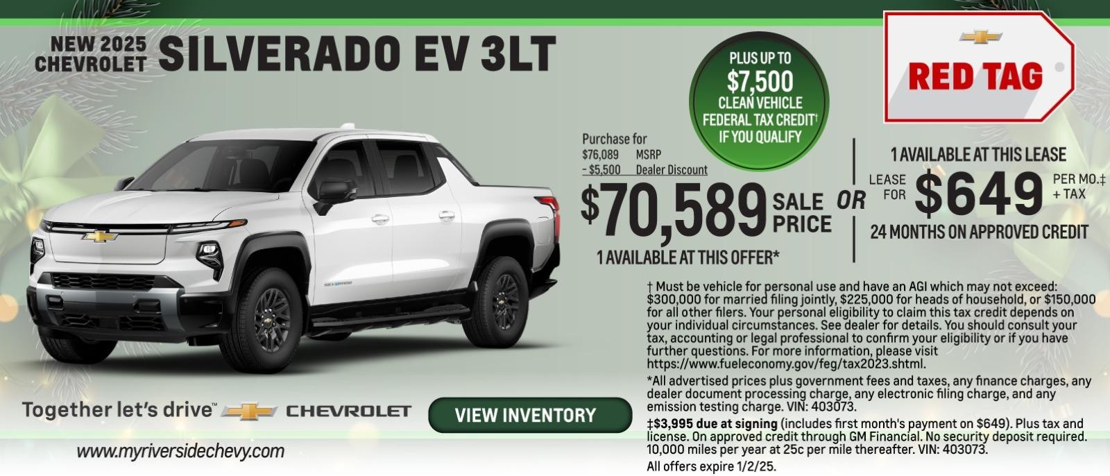 NEW 2025 CHEVROLET SILVERADO EV 3LT