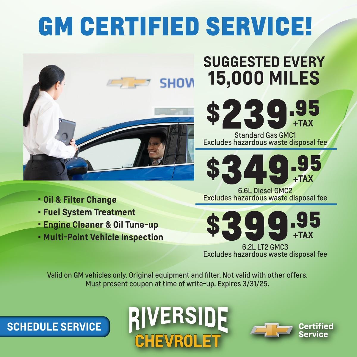 GM Certified Service specials