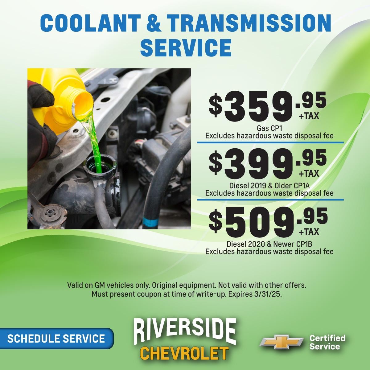 COOLANT & TRANSMISSION SERVICE