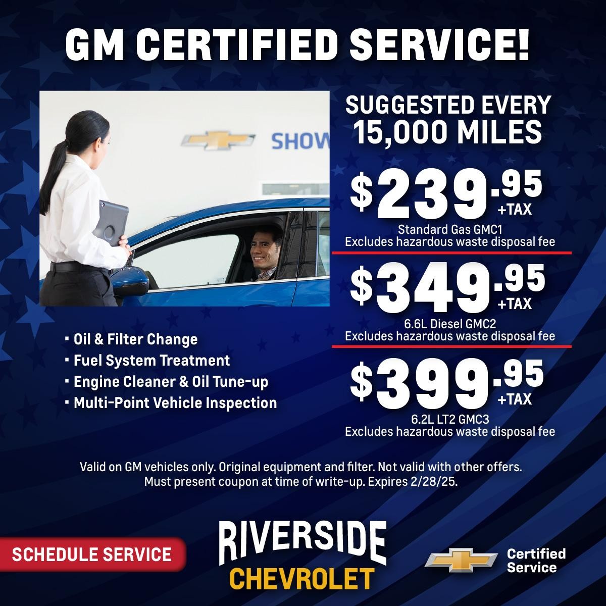 GM Certified Service specials