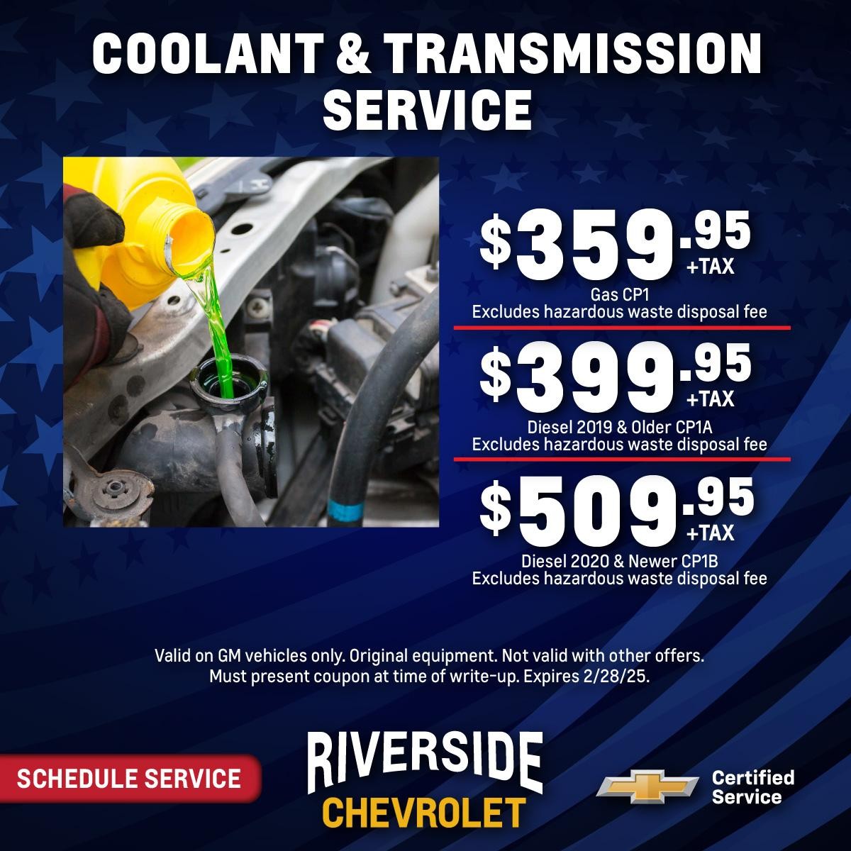 COOLANT & TRANSMISSION SERVICE