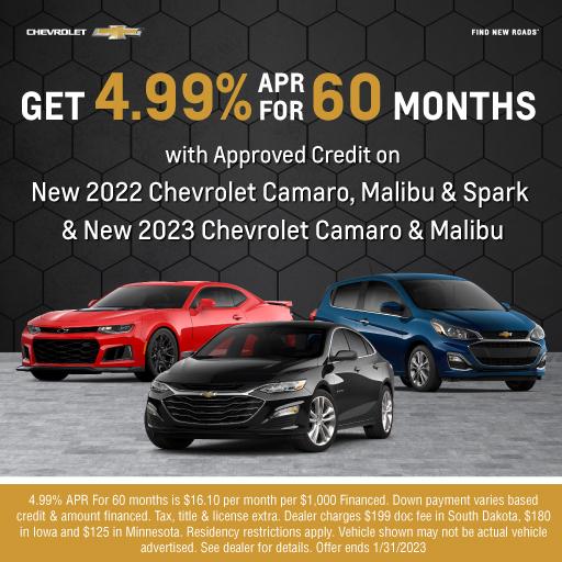 Billion Chevrolet is a SIOUX FALLS Chevrolet dealer and a new car and