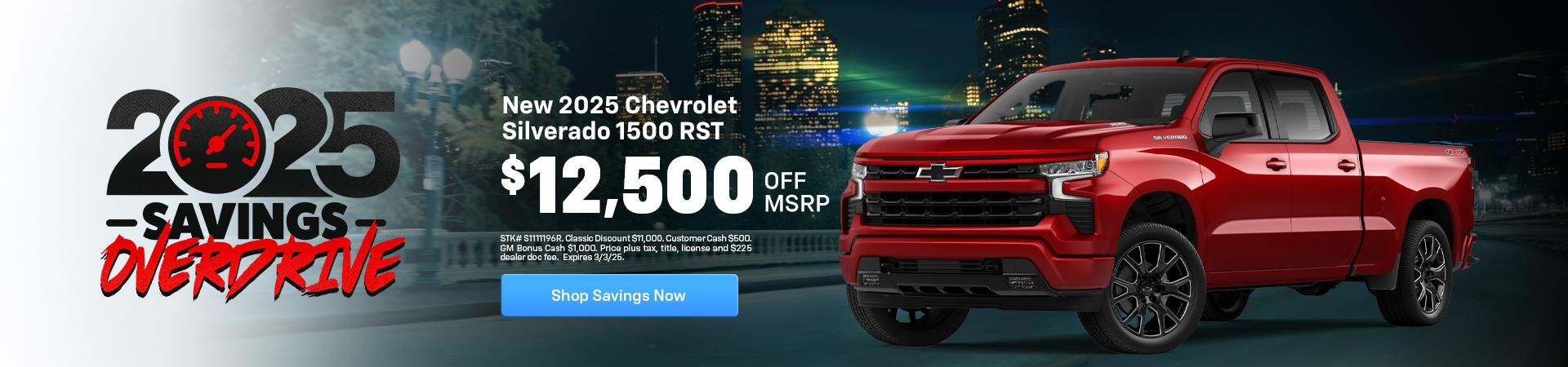 Silverado on sale now