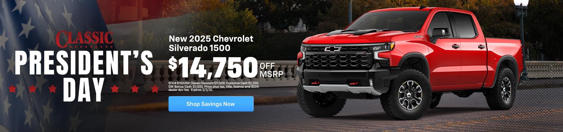 Silverado on sale now