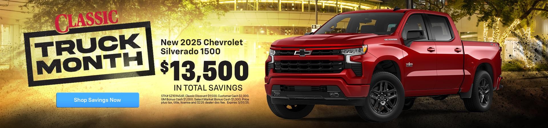 Silverado on sale now