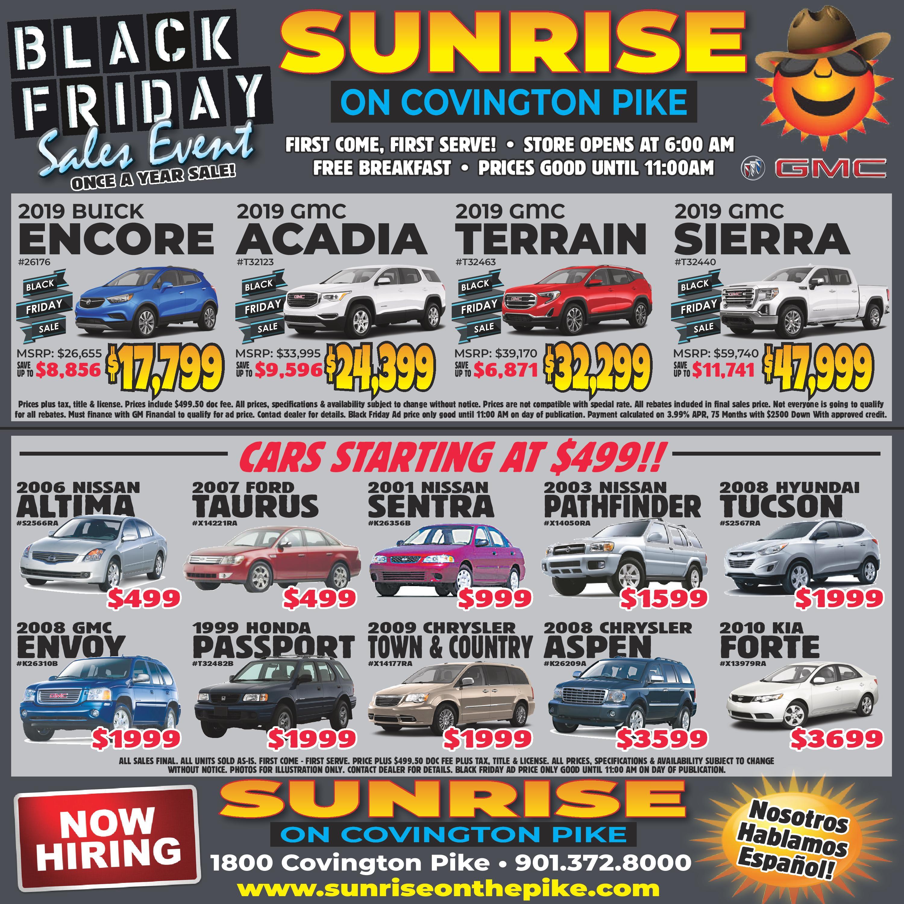Sunrise Buick GMC Covington Pike is a MEMPHIS Buick, GMC dealer and a