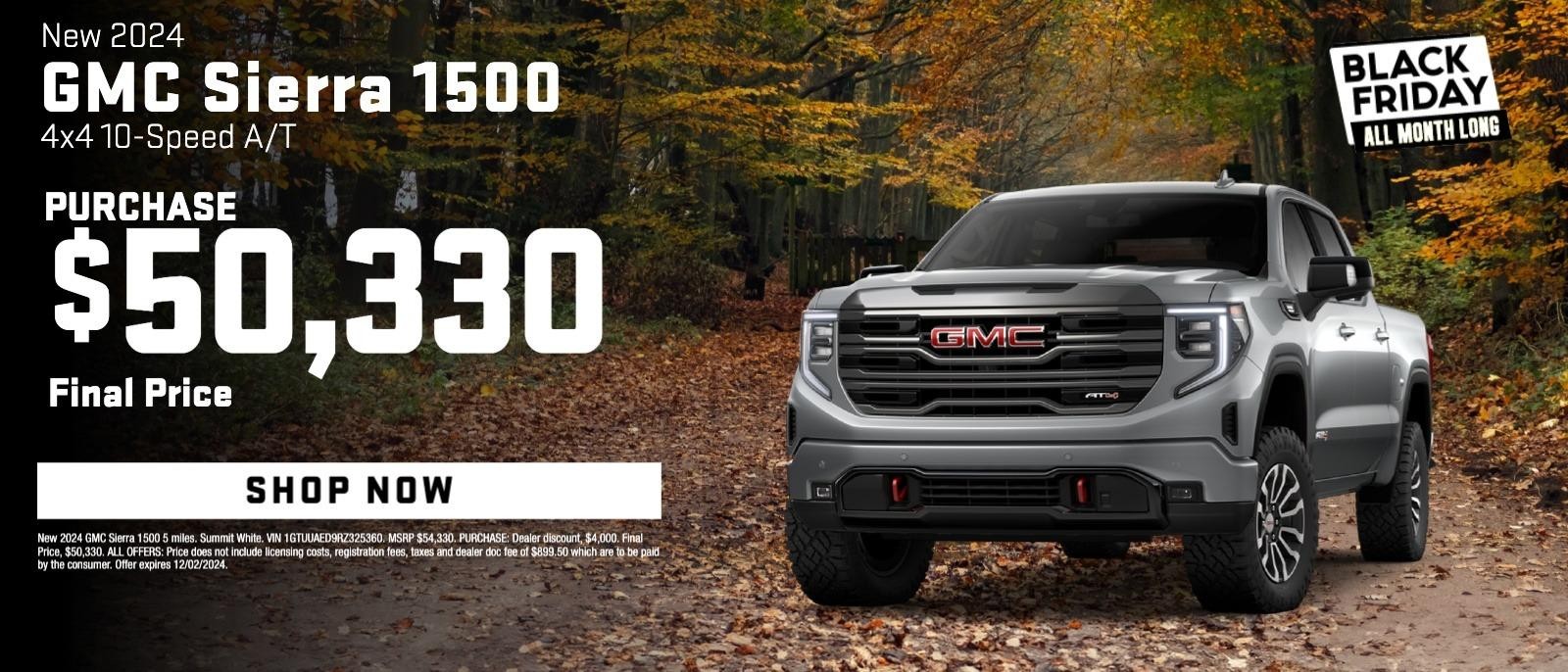 2024 GMC Sierra 1500 Purchase for $50,330
