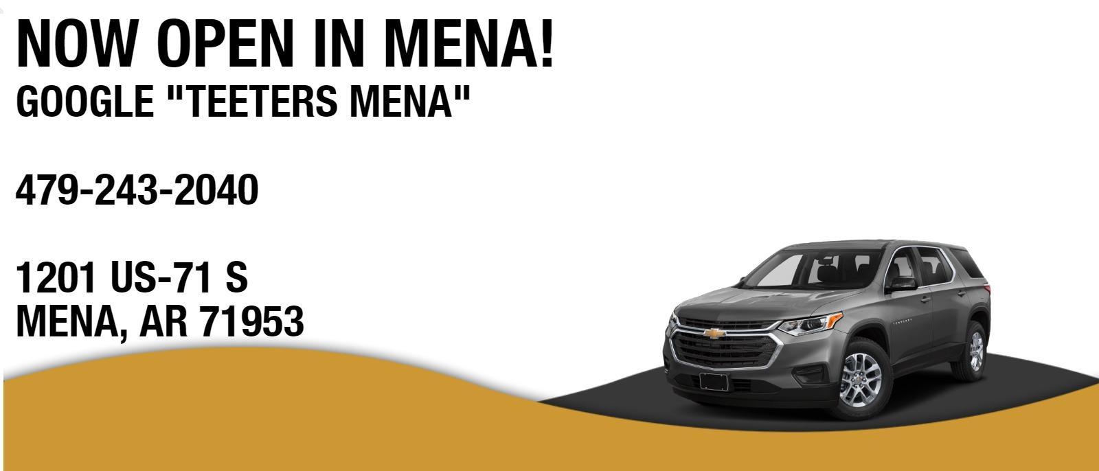 Teeter Motor Company in MALVERN Centrally Located For Hot Springs and