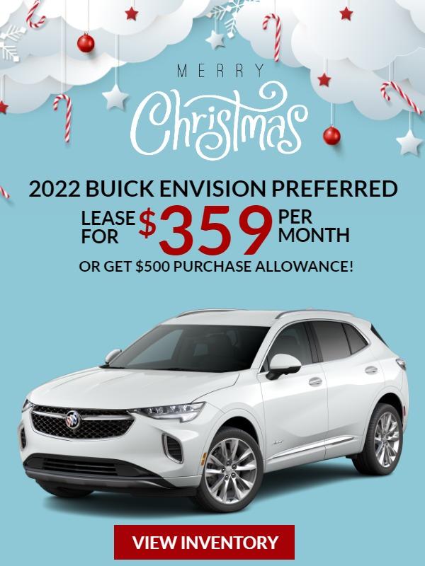 2022 Envision Preferred $359/Month Lease Offer