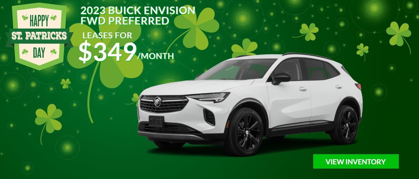 2023 Envision Lease St. Patrick's Day Sale Hero