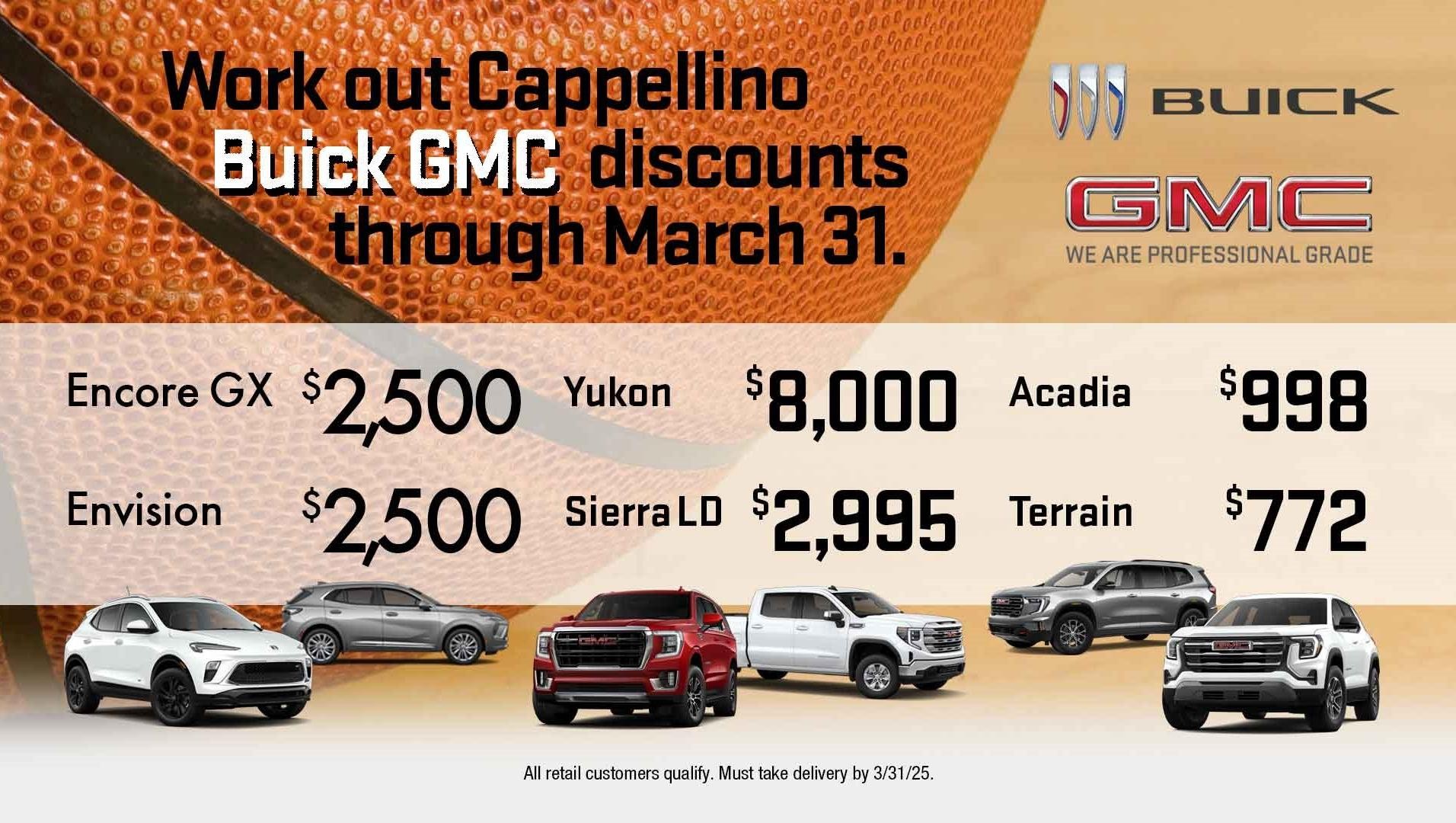 Buick GMC Discounts at Cappellino