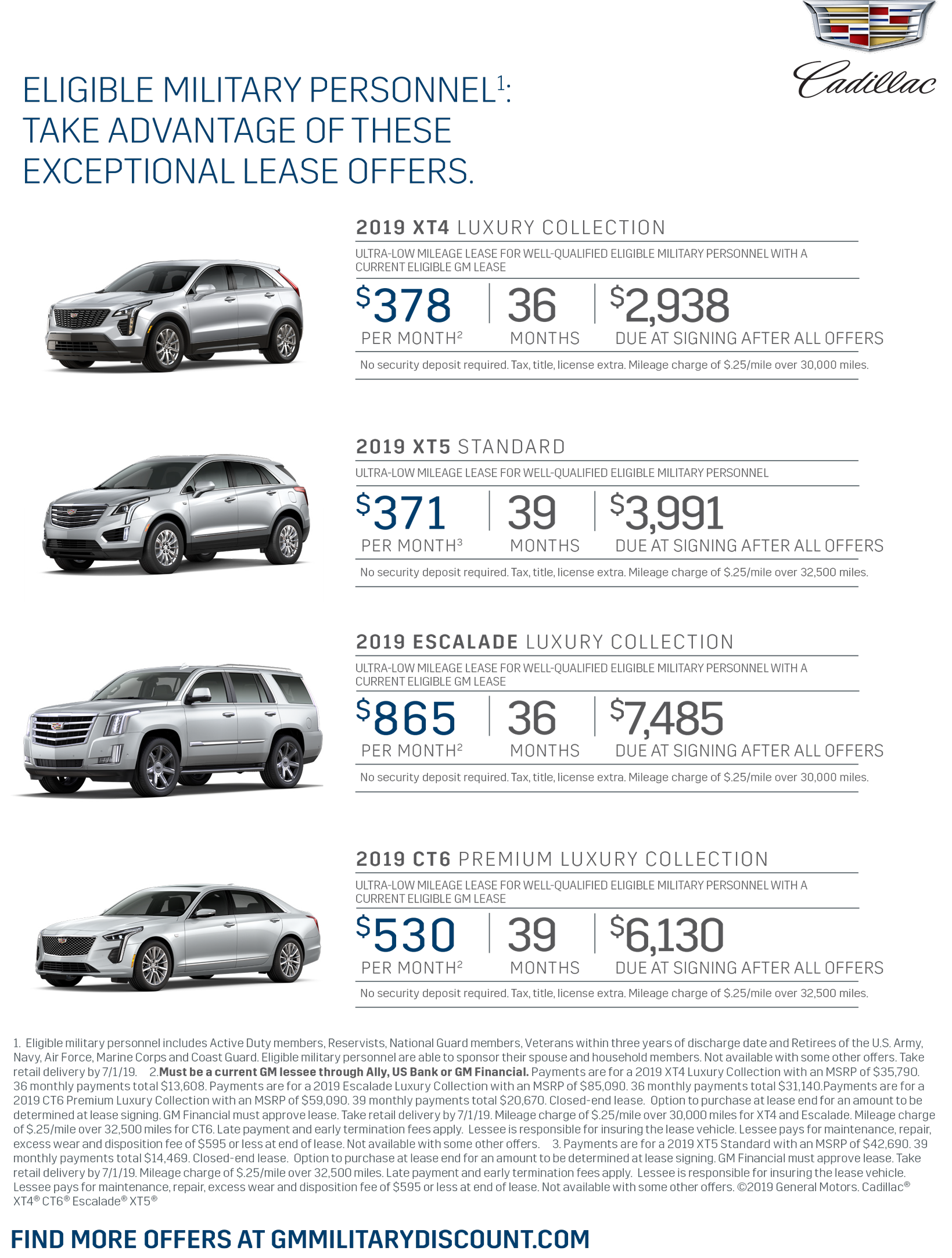 Military Discount Norwood, MA Cadillac of Norwood