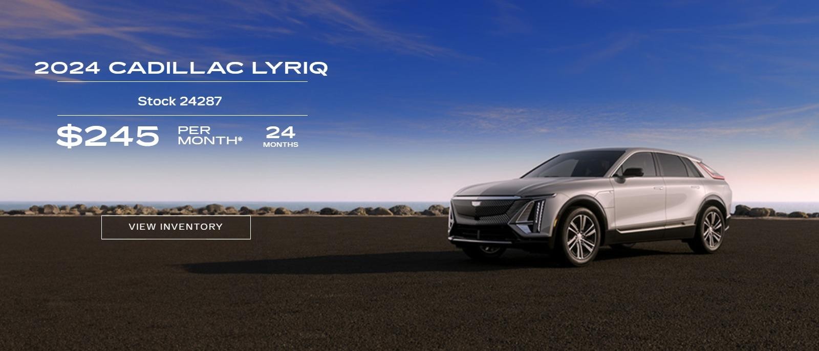 2024 Cadillac LYRIQ
Stock 24179
$369 / 24 months