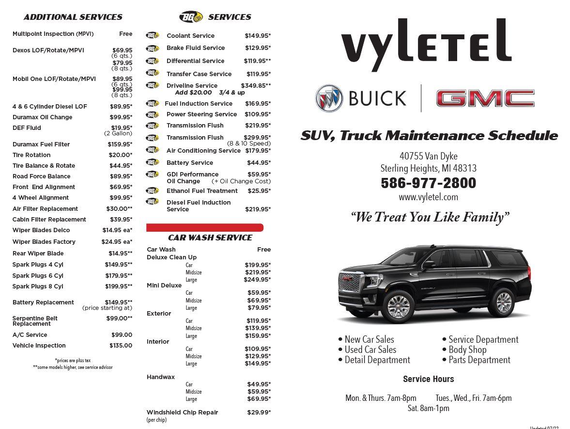 Vyletel Buick GMC is a STERLING HEIGHTS Buick, GMC dealer and a new car