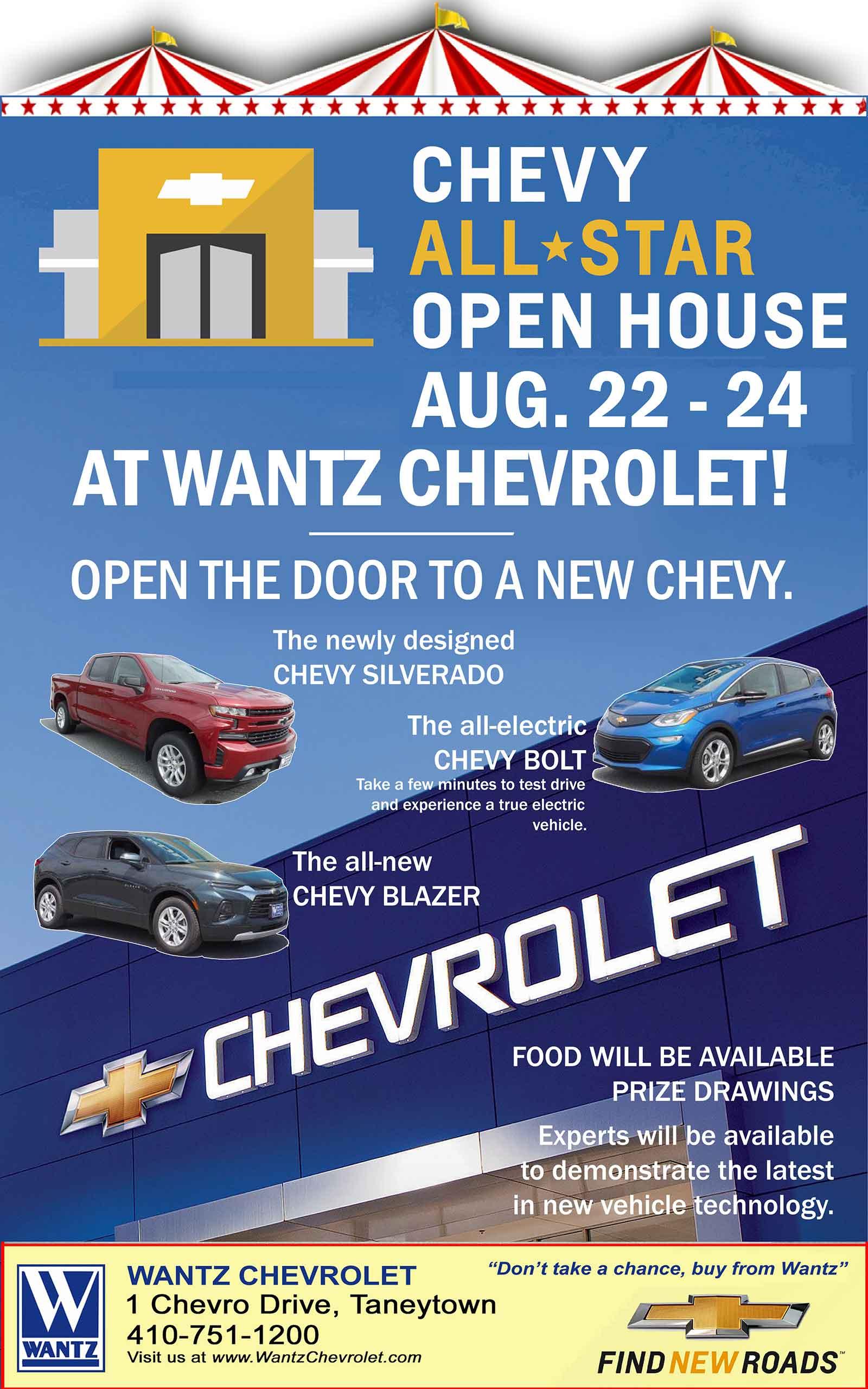 Wantz Chevrolet is a Baltimore/Frederick/Gettysburg, PA Chevrolet