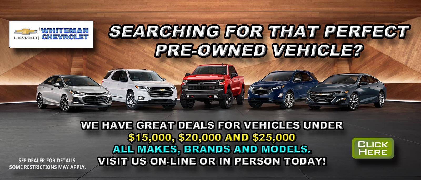 New and Used Cars for Sale and Lease in Glens Falls and Saratoga Whiteman Chevrolet