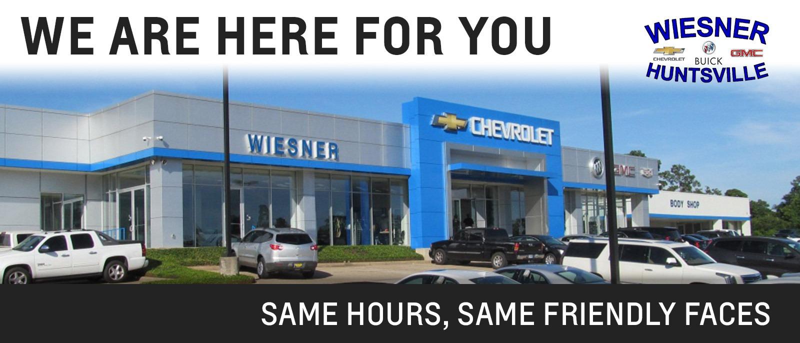 Wiesner of Huntsville New and Used Buick, Chevrolet, and GMC Dealer