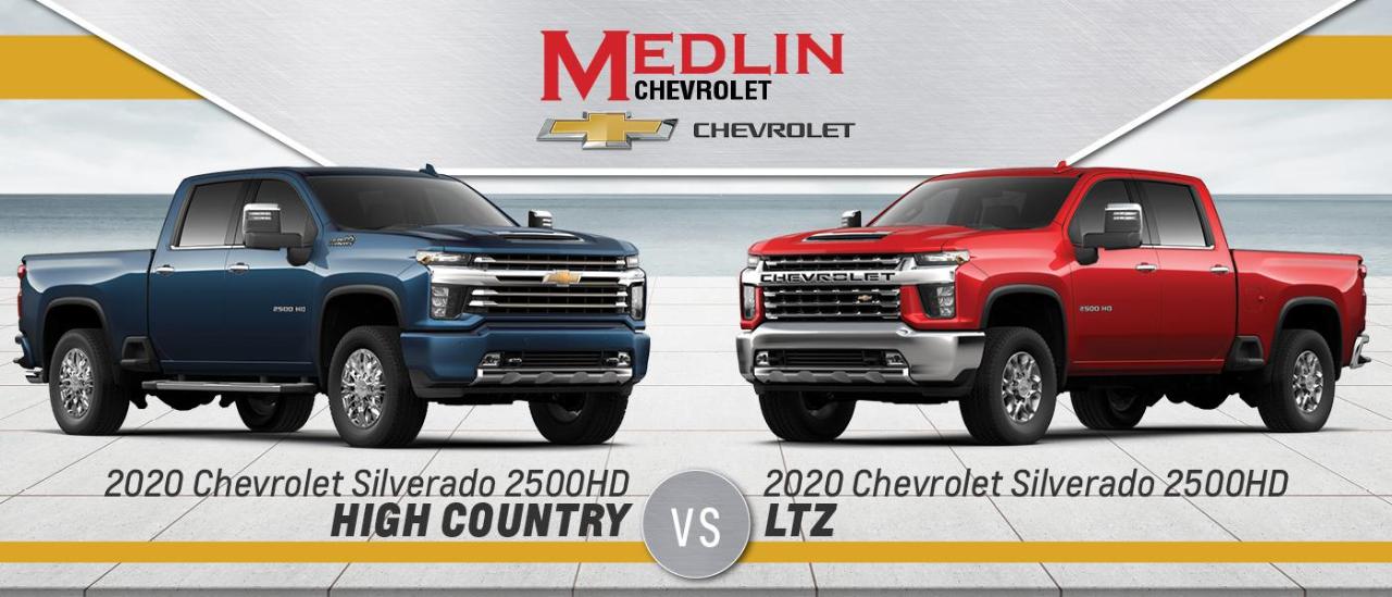 2020 Chevy Silverado 2500hd High Country Vs Ltz Medlin Chevrolet