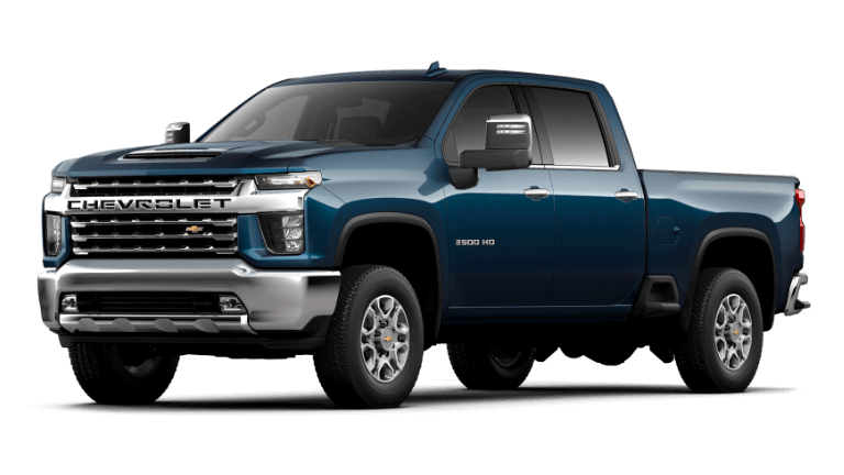 2022 Chevy Silverado 2500 HD LTZ in Northsky Blue color