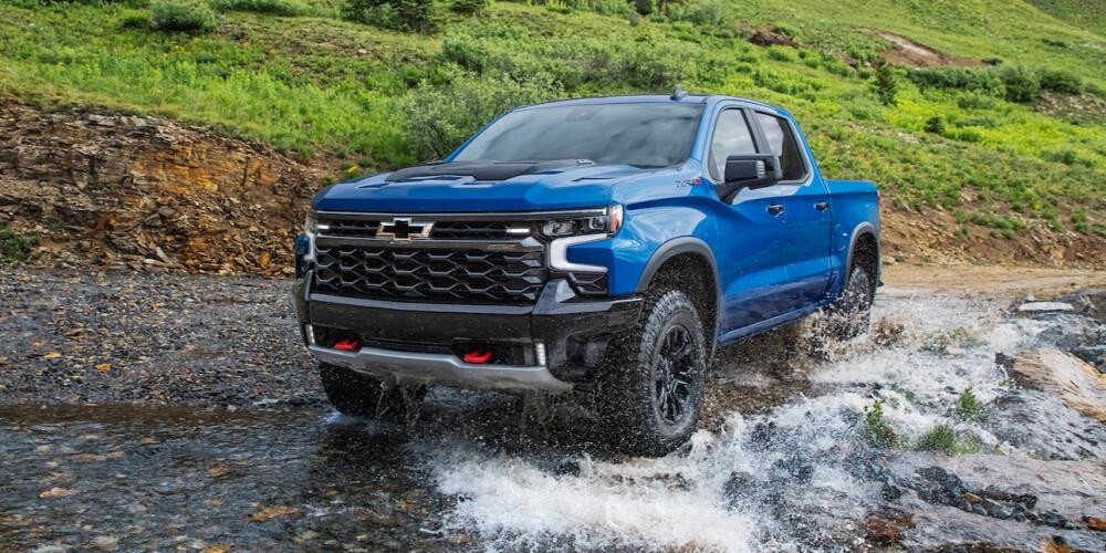 2023 Chevrolet Silverado ZR2 in blue exterior 