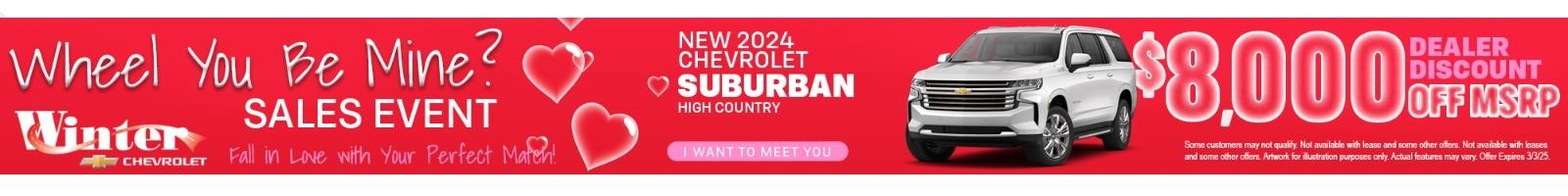 New 2024 Chevrolet Suburban | Savings | Feb