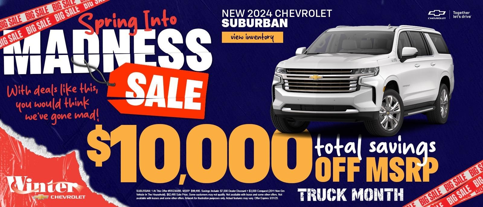 New 2024 Chevrolet Suburban | Savings |