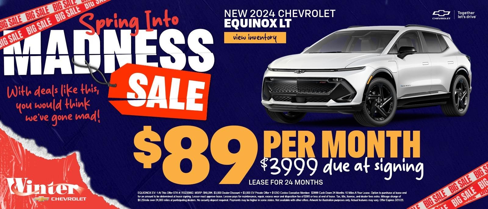 New 2024 Chevrolet Equinox EV RS | Savings | March
