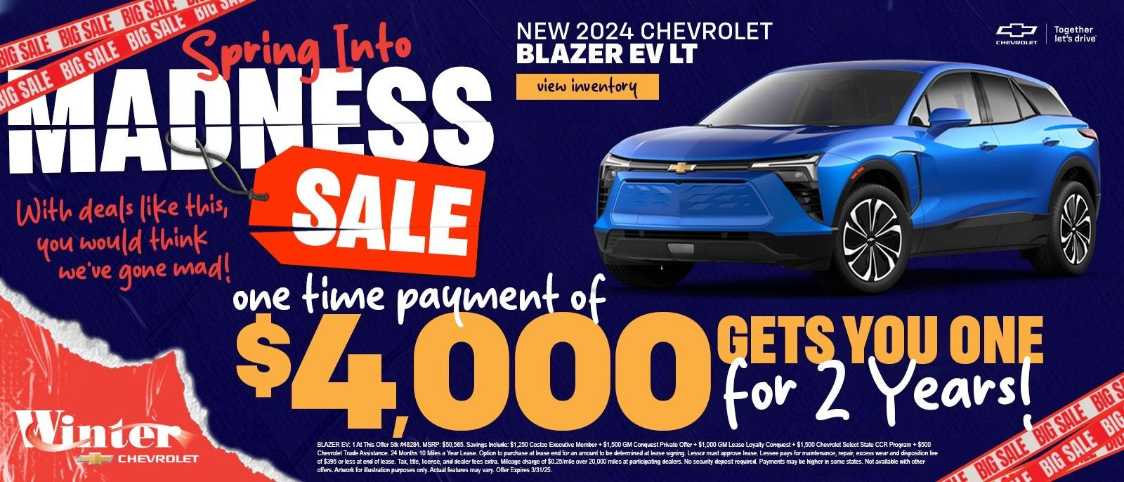 New 2024 Chevrolet Blazer EV LT | Savings | March