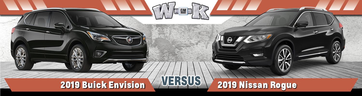 19 Buick Envision Vs 19 Nissan Rogue An Suv Comparison