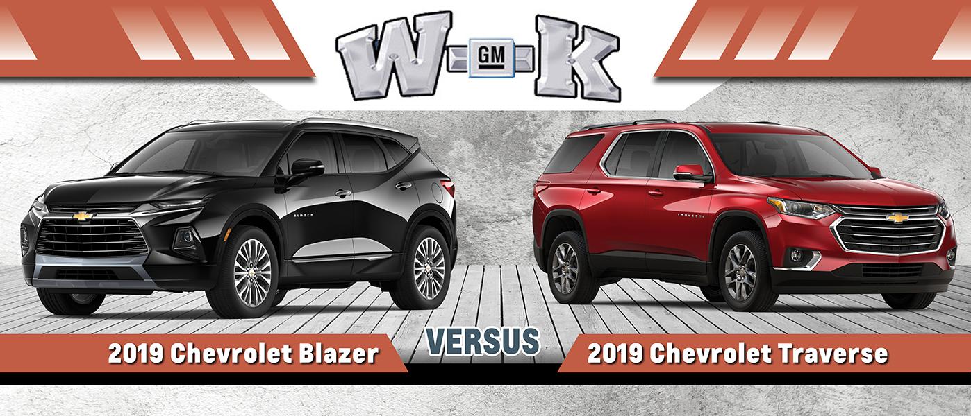 2019 Chevy Blazer Vs 2019 Chevy Traverse W K Chevy