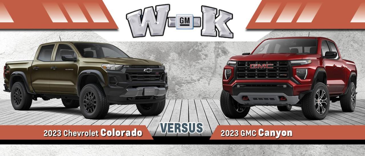 2023 Chevy Colorado vs. GMC Canyon Differences Specs, Towing, & Size