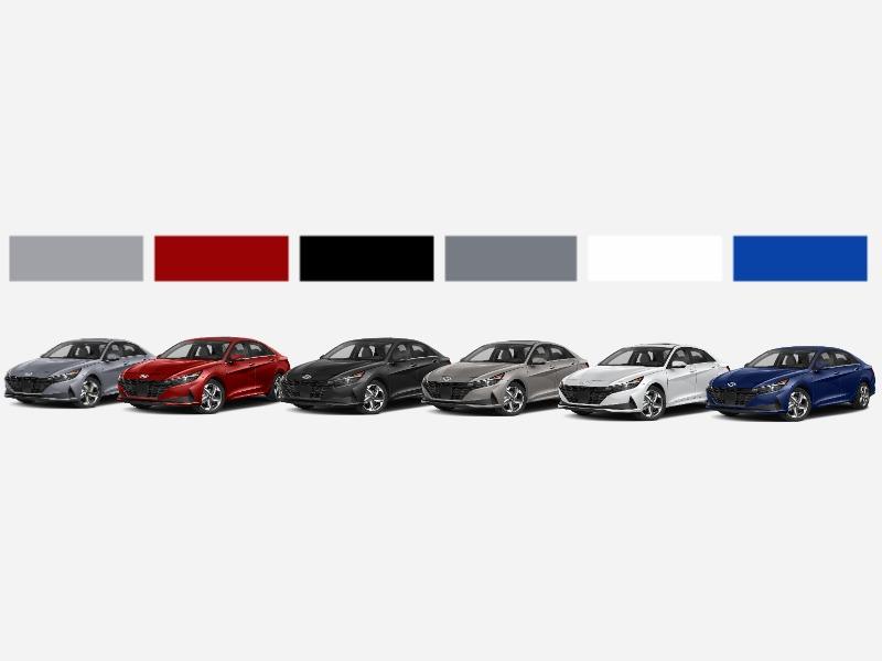The 2023 Hyundai Elantra Hybrid at Gregory Hyundai north of Chicago