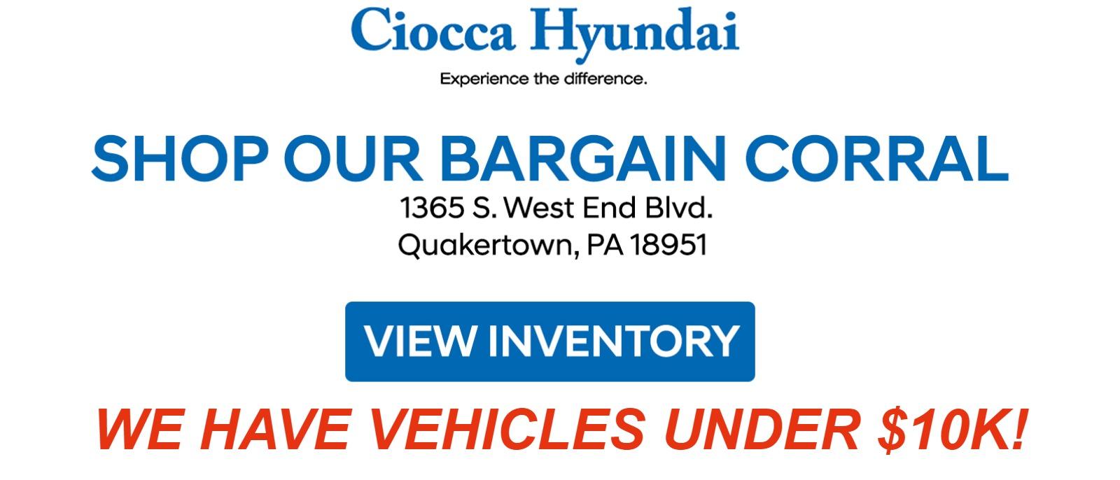 Ciocca Hyundai Of Quakertown New Hyundai Used Car Dealer In Quakertown Pa