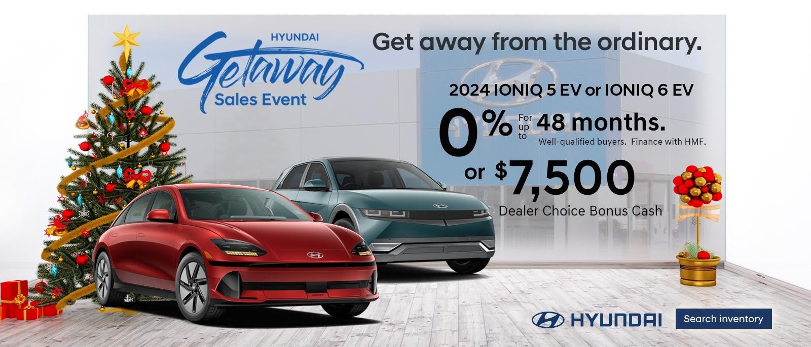 2024 Ioniq 5 EV 0% APR for up to 60 months or lease at $199/mo