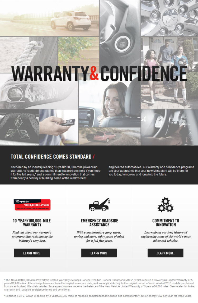 Mitsubishi New Vehicle Warranty Nashua Mitsubishi