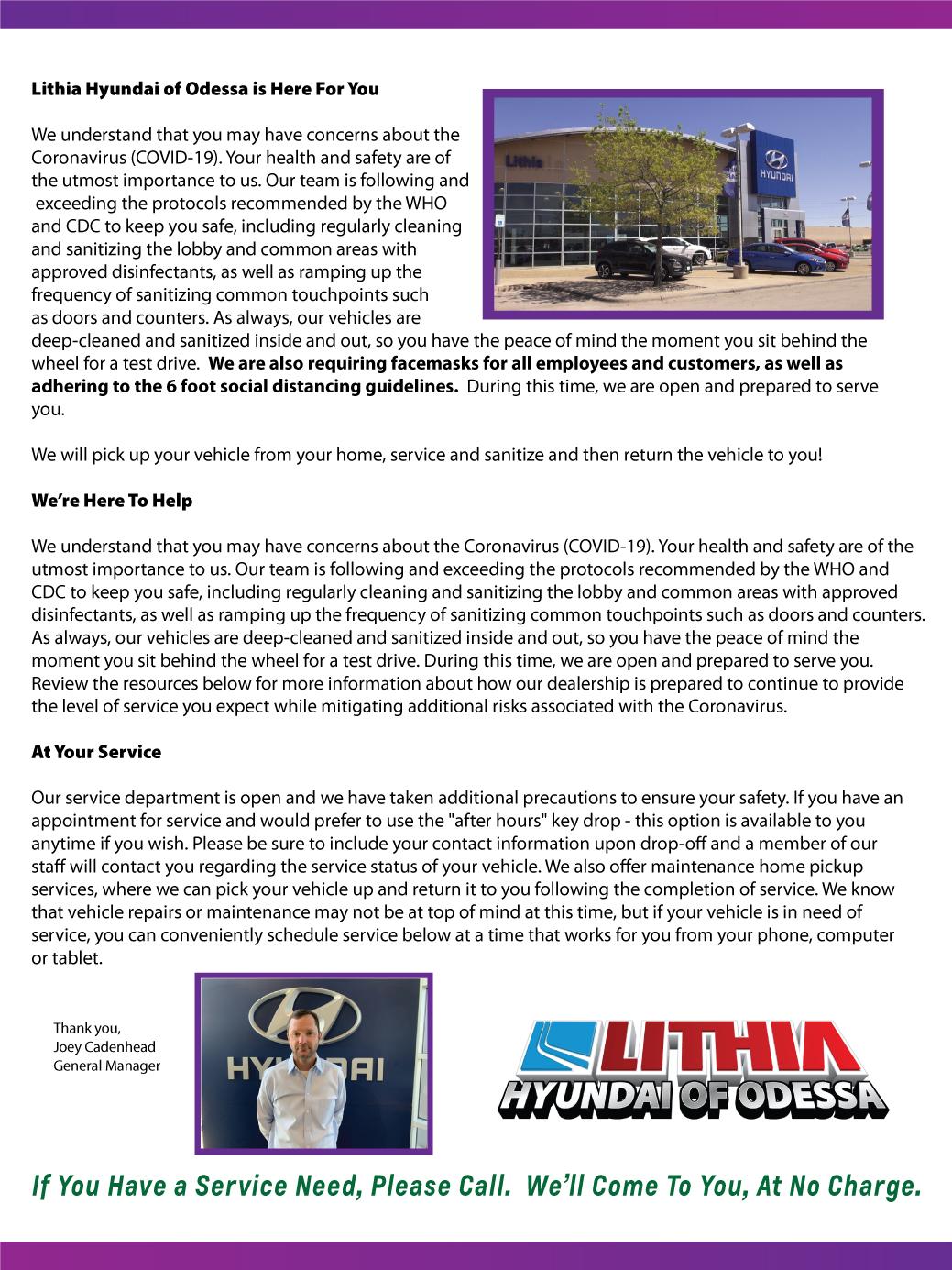 Lithia Hyundai Of Odessa is a Odessa Hyundai dealer and a new car and used car Odessa Texas