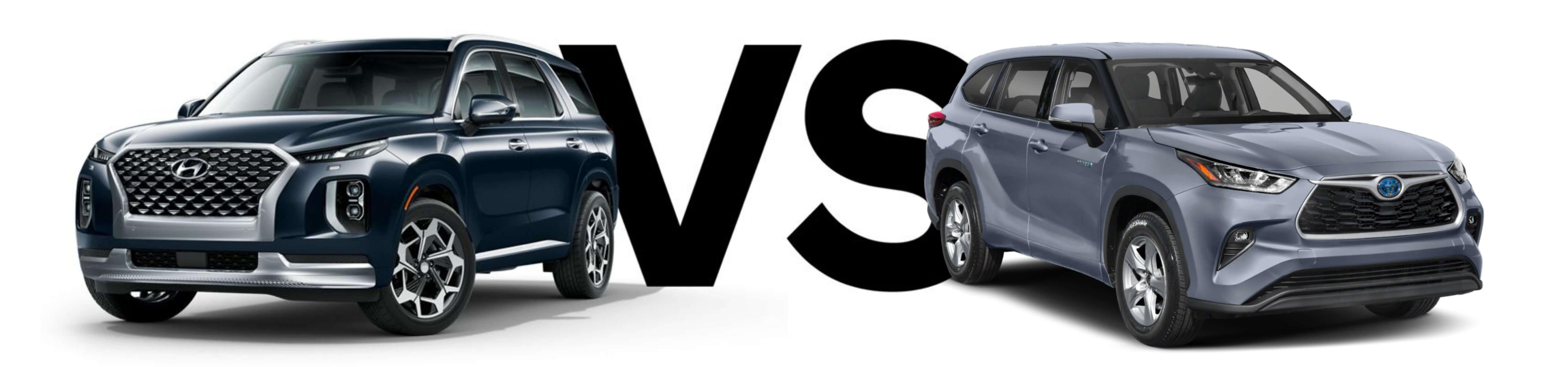 Compare the Hyundai Palisade vs. the Toyota Highlander Webb Hyundai