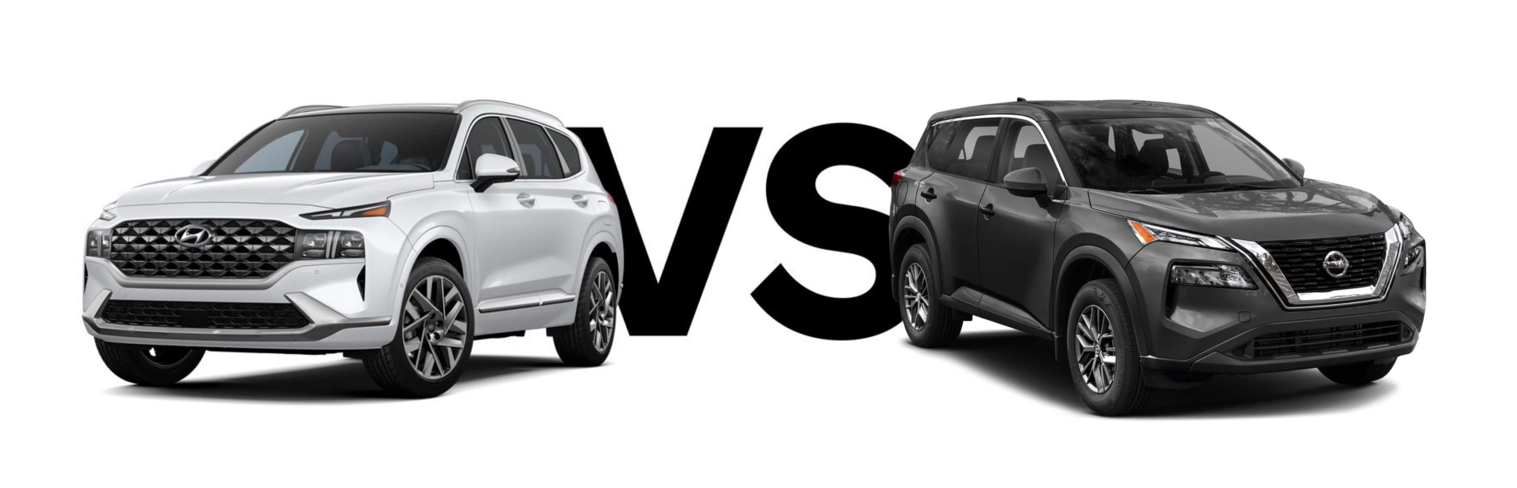 Compare the Hyundai Santa Fe with the Nissan Rogue Webb Hyundai Highland