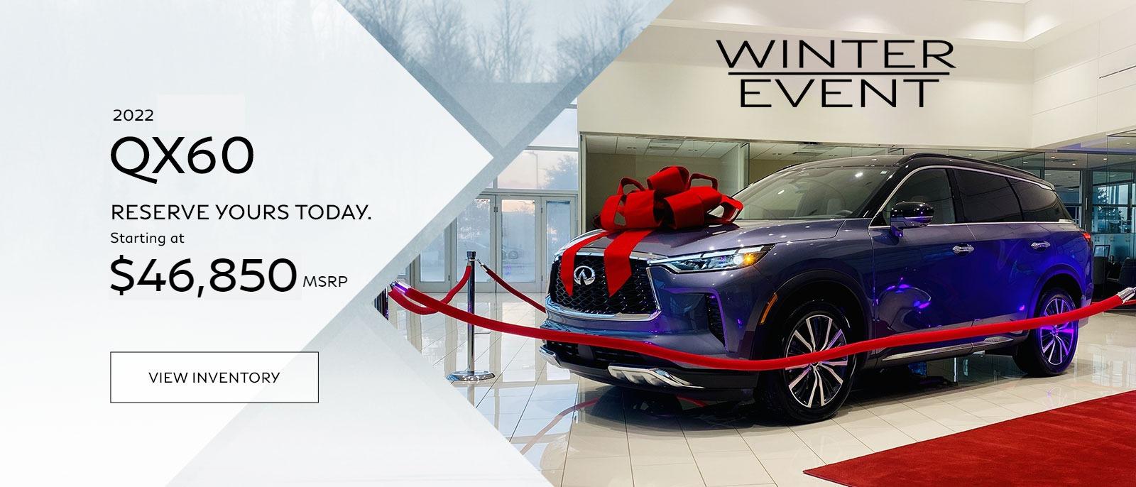 2022 QX60 Winter Event
