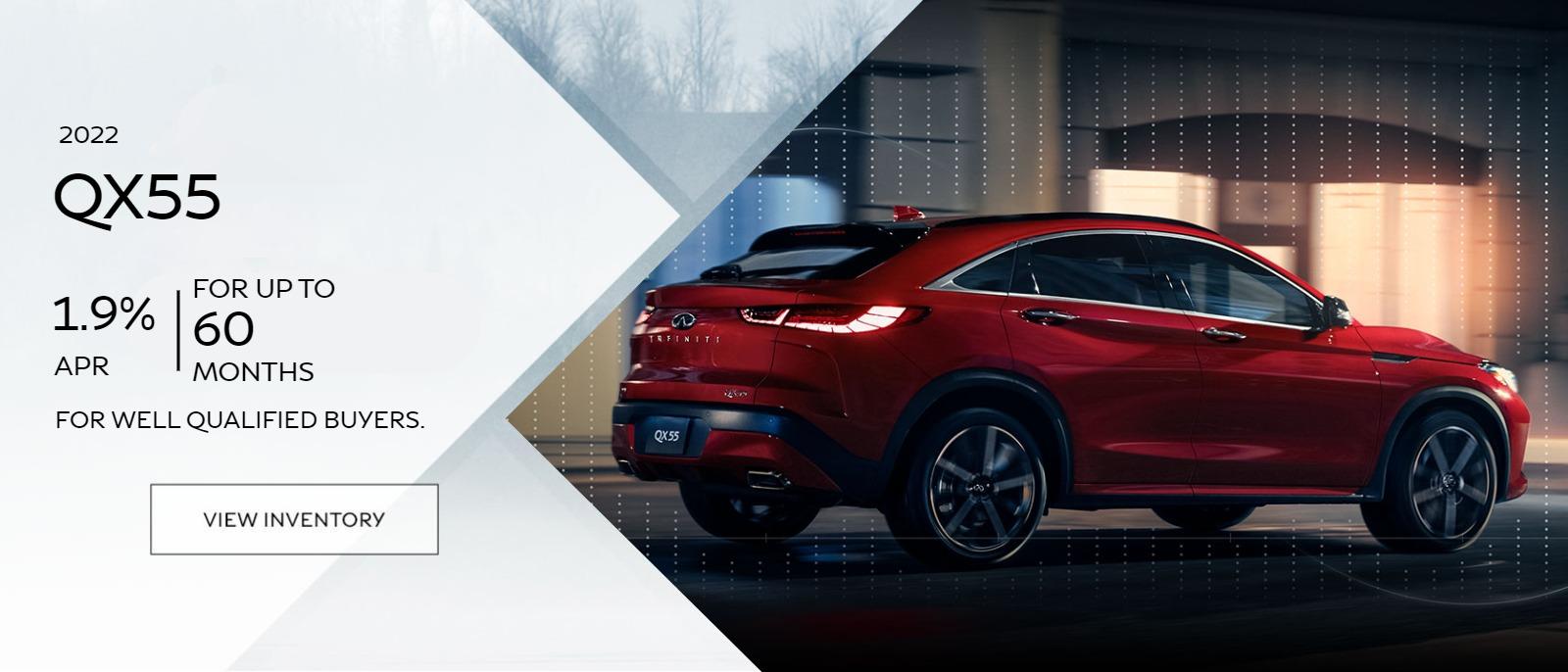 1.9% APR financing for up to 60 months for well qualified buyers.