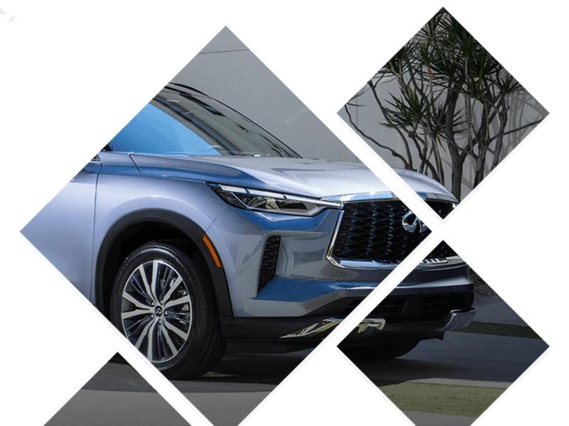 Collage cut-out of 2023 INFINITI QX60