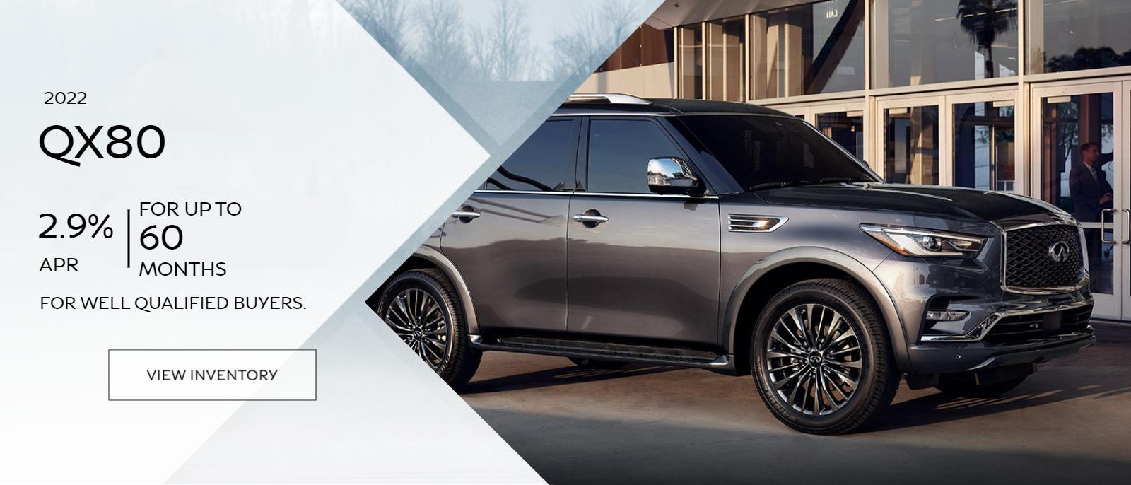 2.9% APR financing for up to 60 months for well qualified buyers.
