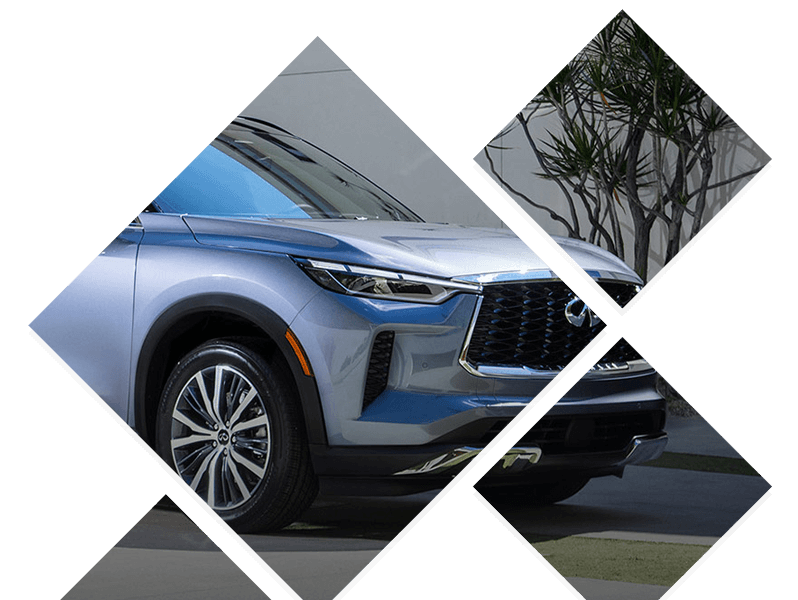 Collage cut-out of 2022 INFINITI QX60